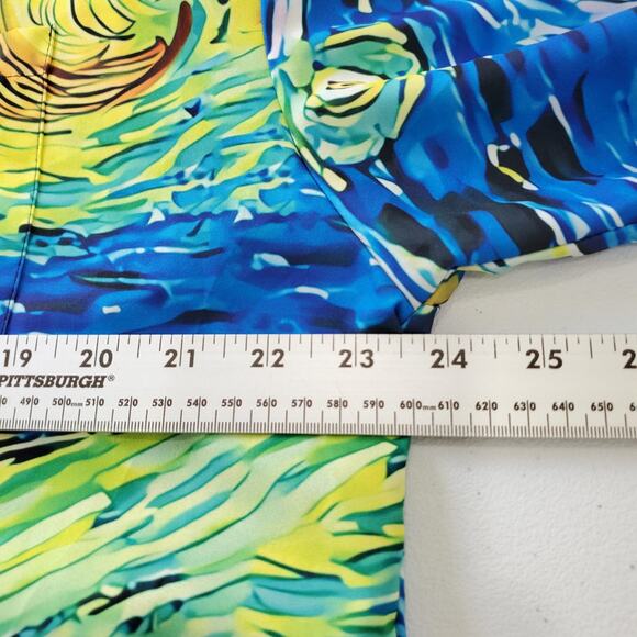 Hardaddy Shirt Mens Medium Starry Night Rooster Chicken Graphic Button Front - Picture 5 of 8